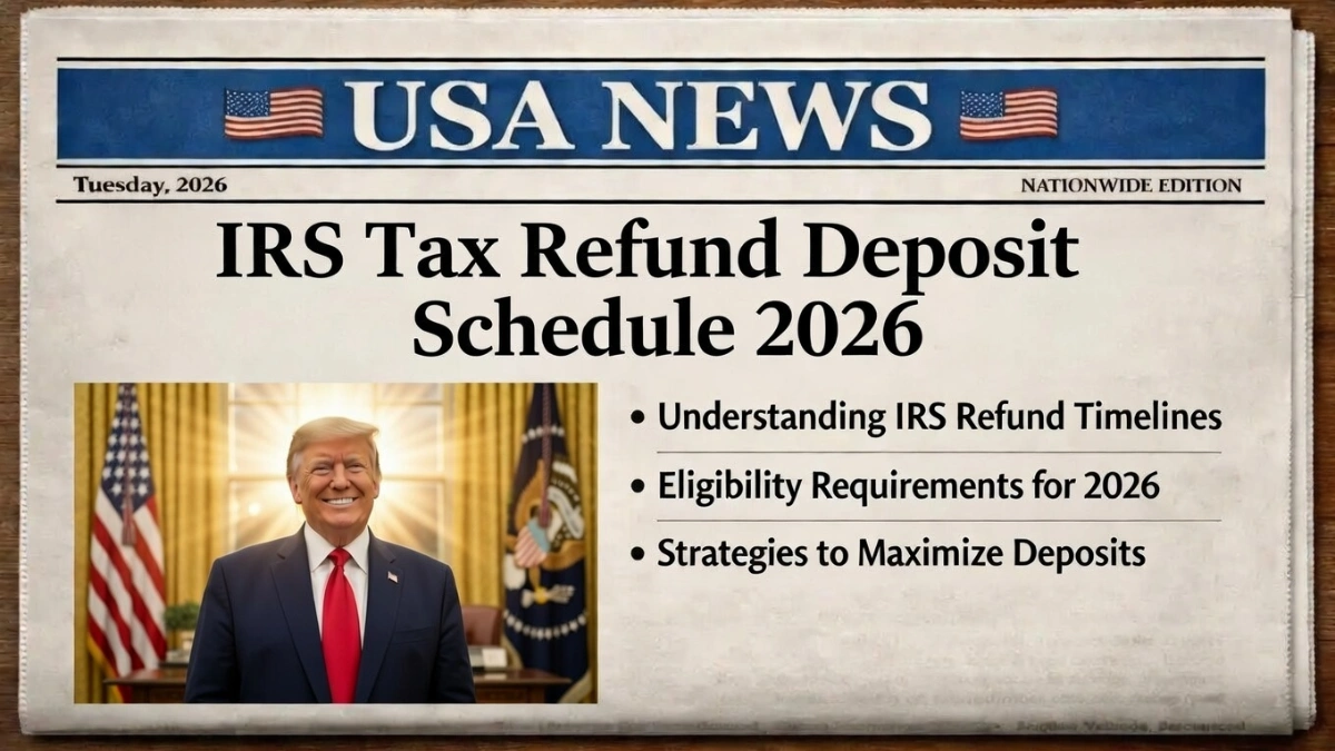 IRS Tax Refund Deposit Schedule 2026