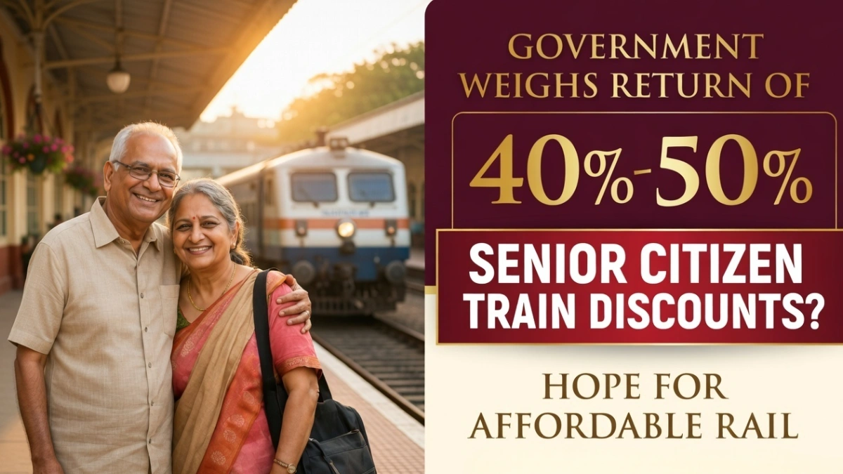 senior citizen train discount India